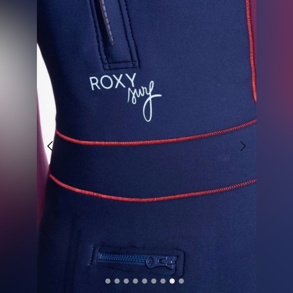 Roxy 1.5mm Rise Collection Back Zip Springsuit Wetsuit Women’s Size 2 - Picture 6 of 8